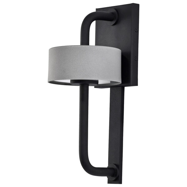 Overtop Matte Black Six-Inch LED Outdoor Wall Mount, image 1