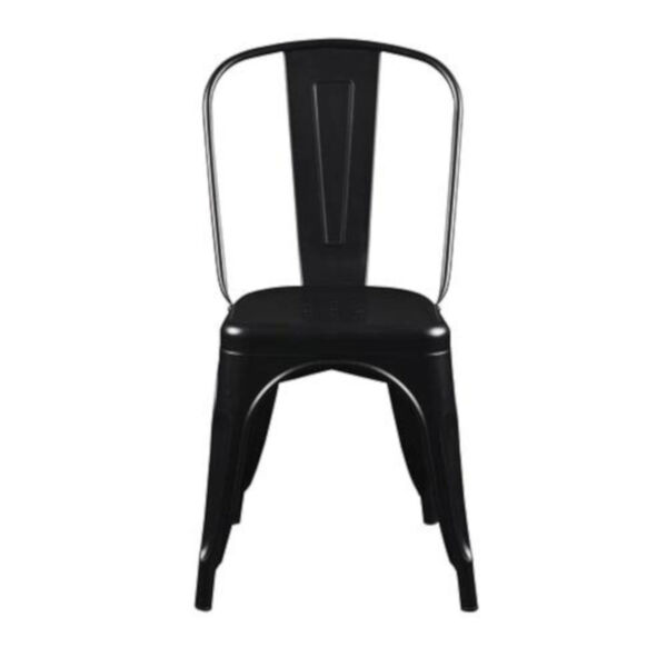 Hollis Black Stacking Dining Chair, Set of 4, image 1