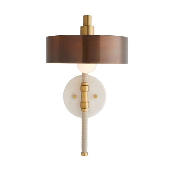 Aaron Heritage Brass One-Light Sconce, image 1