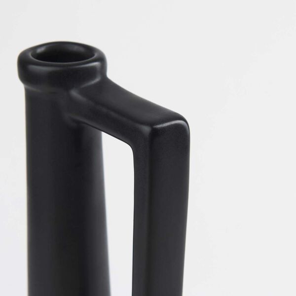 Burton Matte Black Ceramic Jug Vase, image 6