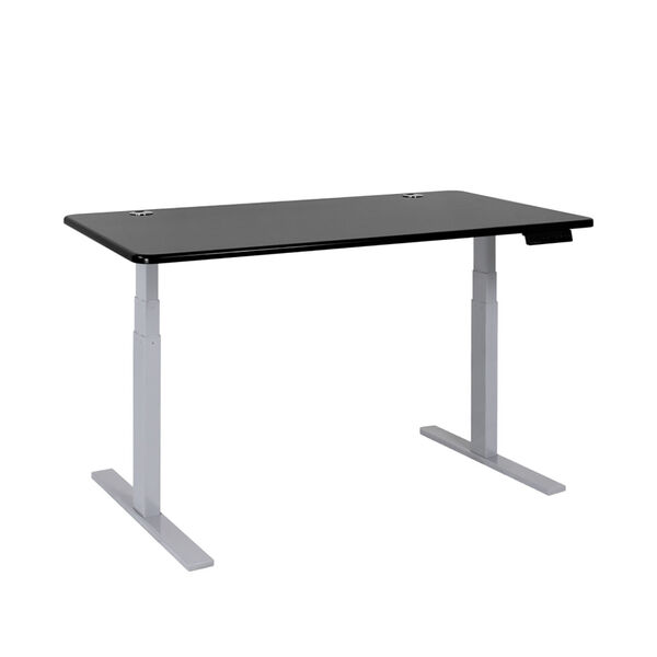 Autonomous Gray Frame Black Classic Top Premium Adjustable Height Standing Desk, image 1