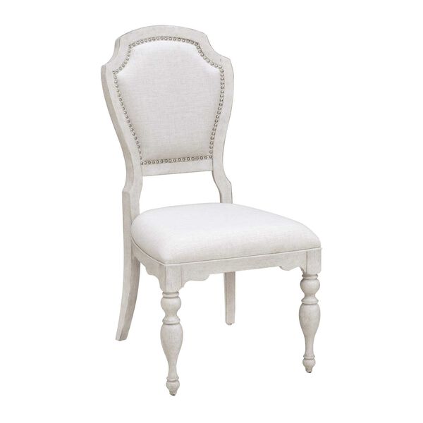 Glendale Estates White Upholstered Dining Side Chair, image 5