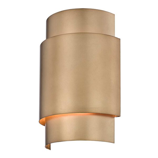 Harlech Two-Light Wall Sconce with Bronze Rubbed Brass Steel Shade, image 4