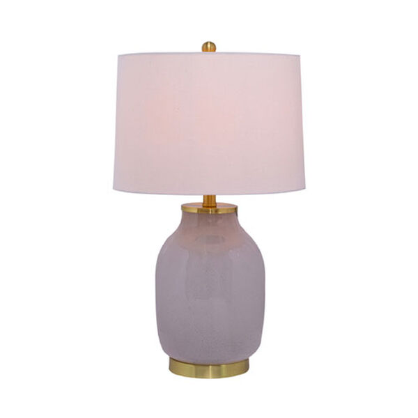 Macy Pink White Glass Table Lamp, image 3