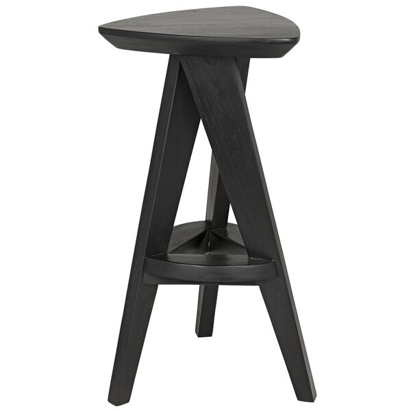 Twist Charcoal Black 16-Inch Counter Stool, image 1
