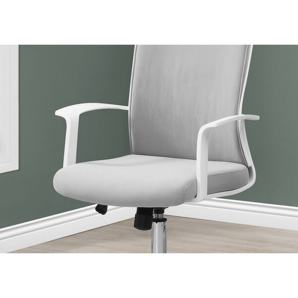 White 24-Inch Office Chair, image 3