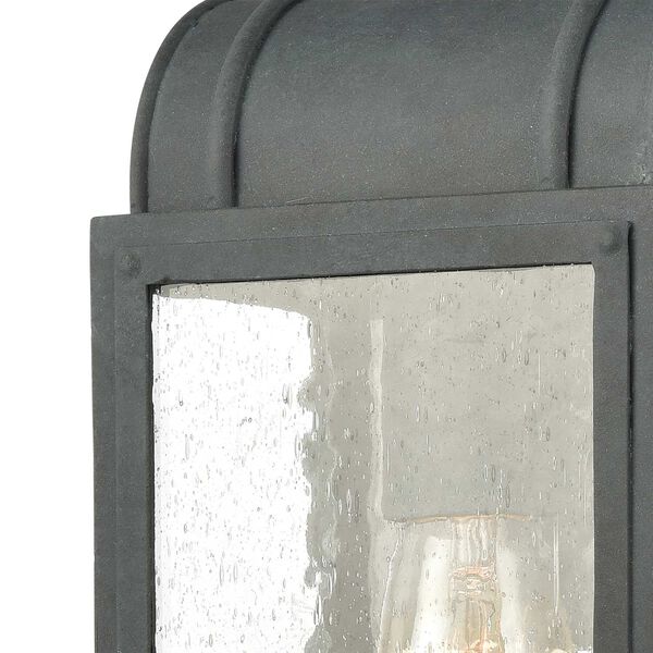 Heritage Hills Aged Zinc Six-Inch One-Light Outdoor Wall Sconce, image 3