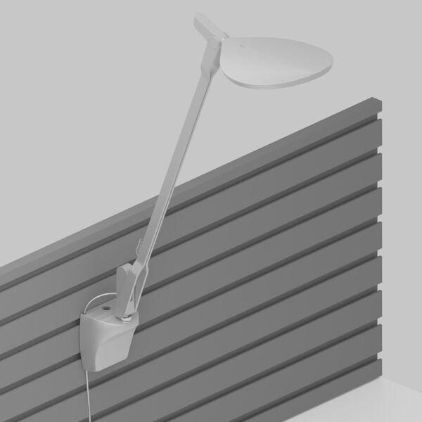 Splitty Silver LED Pro Desk Lamp with Slatwall Mount, image 1