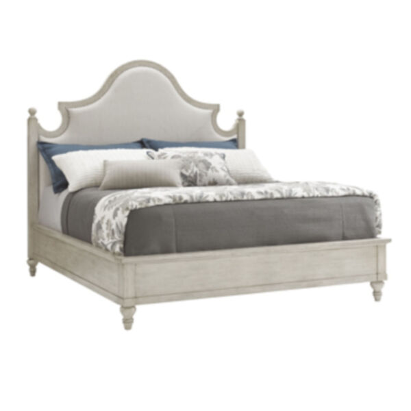 Oyster Bay Light Gray Arbor Hills Upholstered Queen Bed, image 1