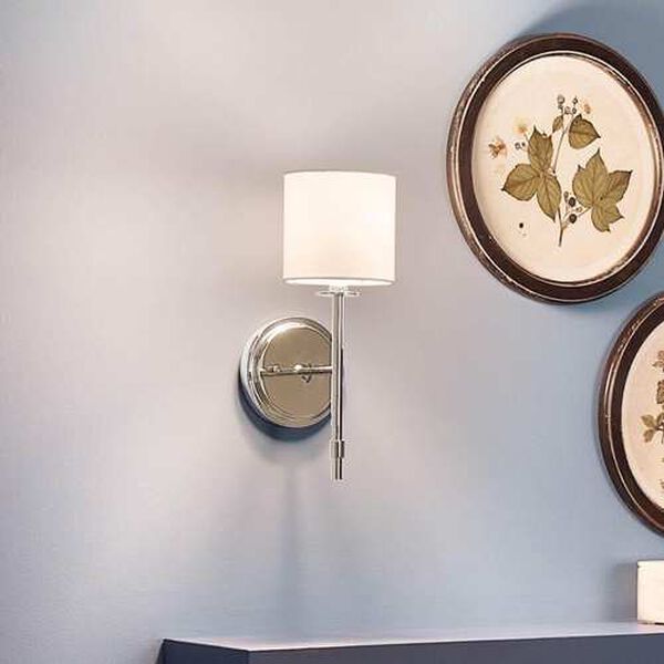 Ali Polished Nickel One-Light Round Wall Sconce, image 3