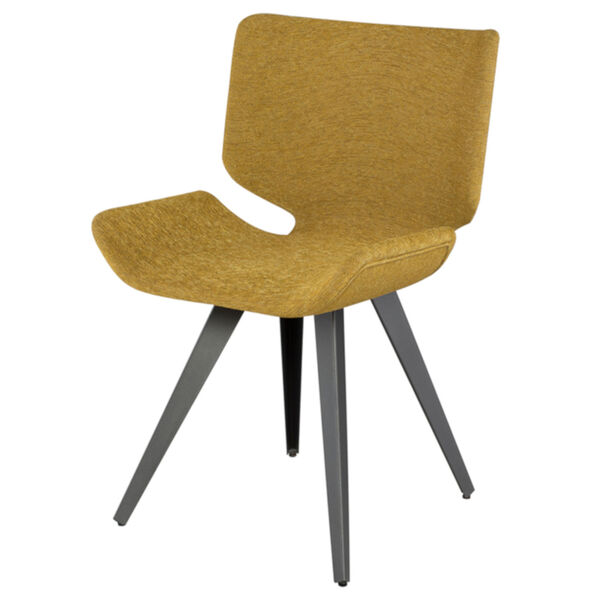 Astra Yellow and Brown Dining Chair, image 1