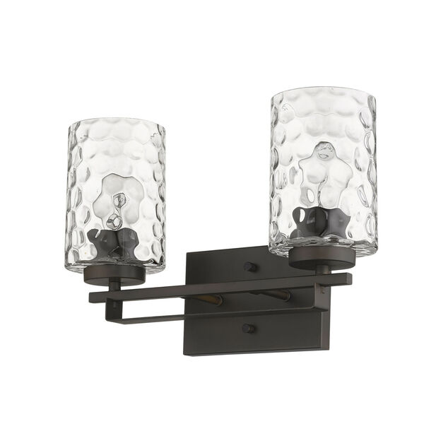 Livvy Oil-Rubbed Bronze Two-Light Bath Vanity, image 1