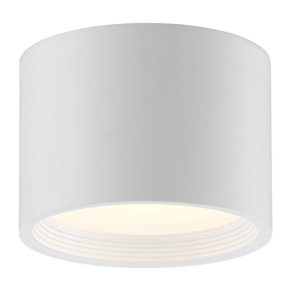 Reel White Seven-Inch LED Flush Mount, image 1