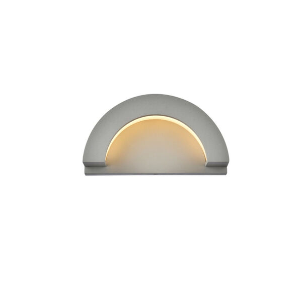 Raine Silver 100 Lumens 10-Light LED Outdoor Wall Sconce, image 1