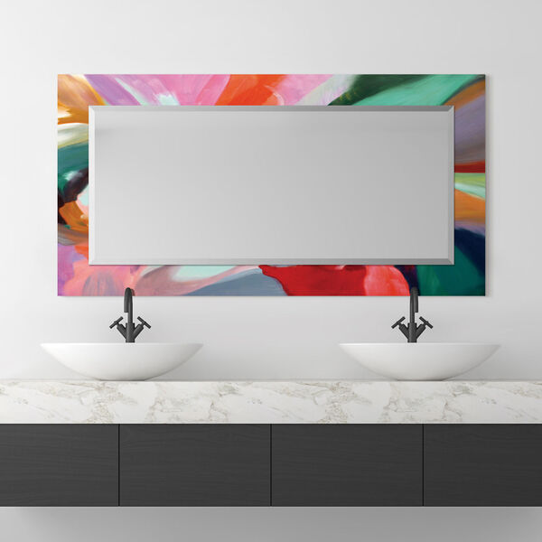 Intergrity of Chaos Multicolor 54 x 28-Inch Rectangular Beveled Wall Mirror, image 1