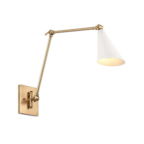 Luca Natural Brass 19-Inch One-Light Swing Arm Sconce, image 5