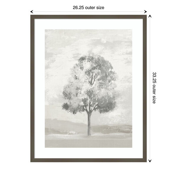 Pi Studio Gray Blue and White Tree II 26 x 33 Inch Wall Art, image 3