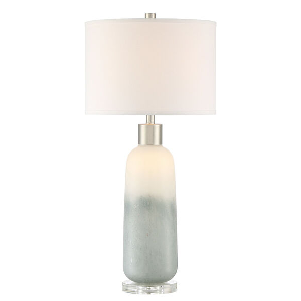 Mouna Soft White and Gray LED Table Lamp, image 1
