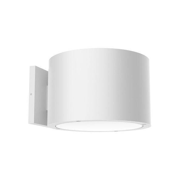Lamar White Five-Inch 28W Outdoor LED Wall Sconce, image 1