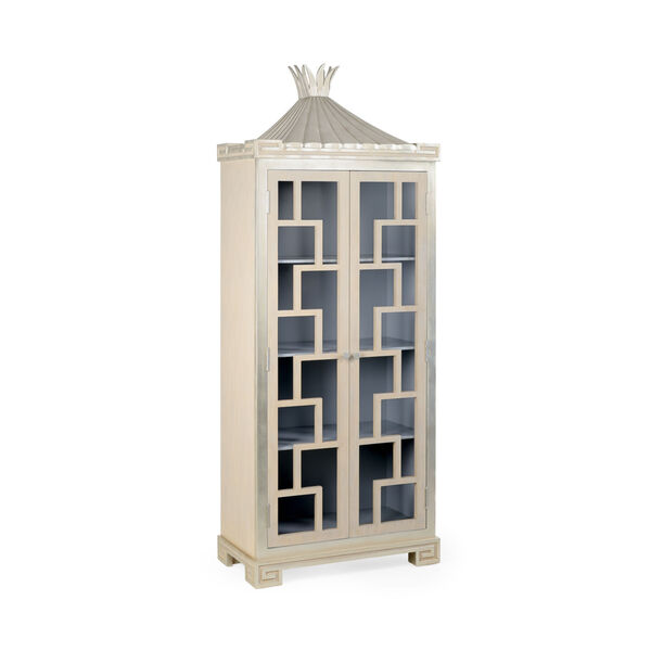 Gray and Silver Palm Beach Cabinet, image 1