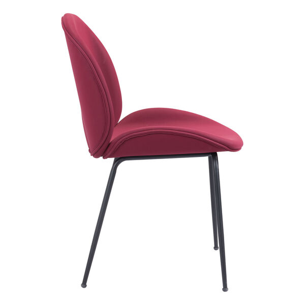 Miles Red and Black Dining Chair, Set of Two, image 3