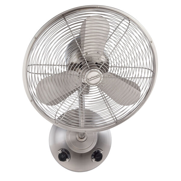 Bellows Stainless Steel 14-Inch Wall Mount Fan with Three Blades, image 1
