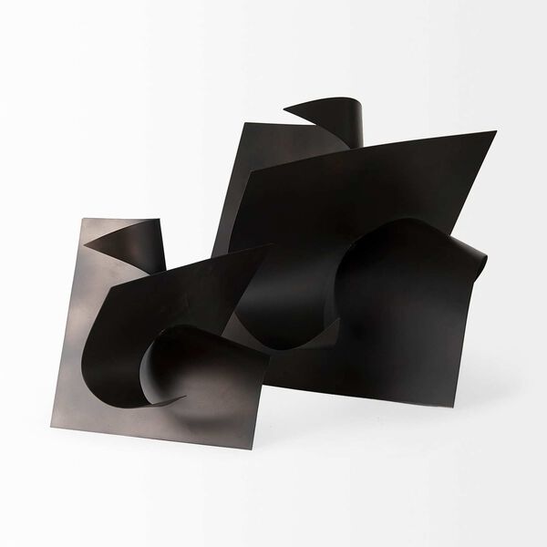 Francesca Black Metal Sculptural Decorative Object, image 6