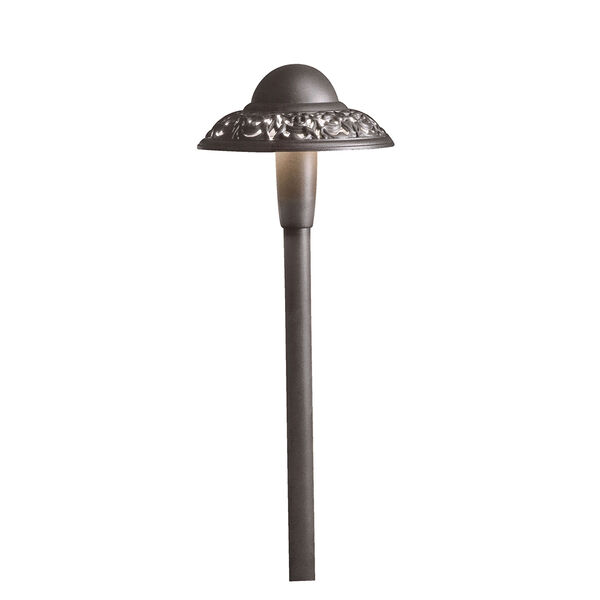 15857AZT27R Textured Architectural Bronze 2700K Pierced Dome LED Path Light, image 1