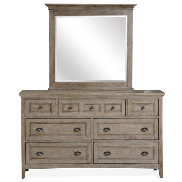 Paxton Place Dove Tail Grey Wood Drawer Dresser, image 2