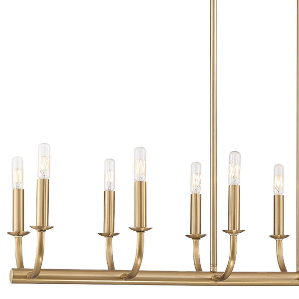 Bailey Aged Brass 42-Inch 12-Light Chandelier, image 2