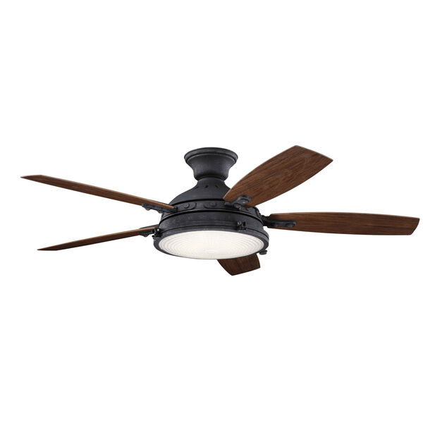Hatteras Bay Distressed Black 52-Inch LED Ceiling Fan, image 5