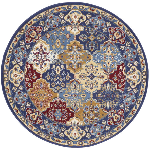 Grafix Multicolor Round: 5 Ft. 3 In. x 5 Ft. 3 In. Area Rug, image 1