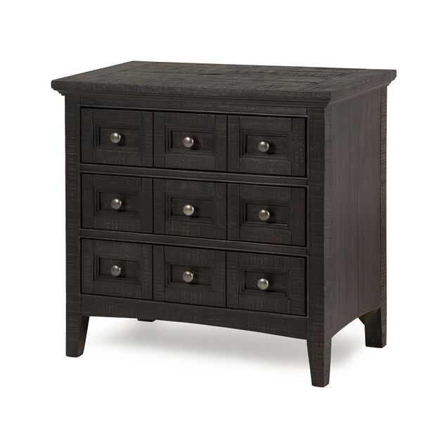 Westley Falls Relaxed Traditional Graphite 3 Drawer Nightstand, image 1