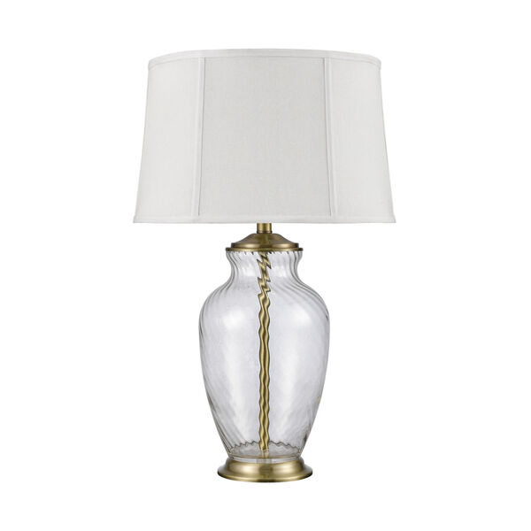 Remmy Clear Antique Brass One-Light Table Lamp, image 2