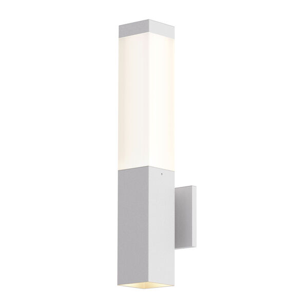 Square Column Textured White LED 3-Inch Wall Sconce, image 1