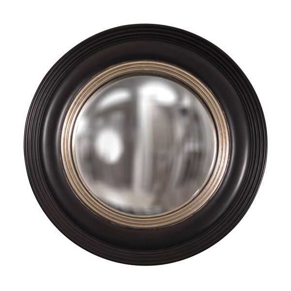 Soho Black and Silver Round Mirror, image 1