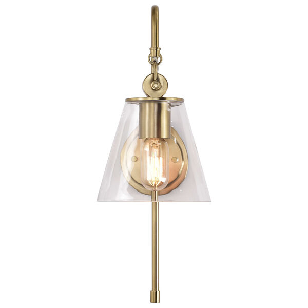 Dover Vintage Brass One-Light Wall Sconce, image 2