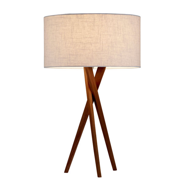 Brooklyn Walnut Wood One-Light Table Lamp, image 1