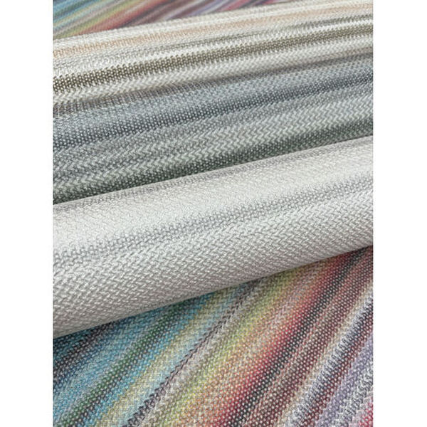 Missoni 4 Blue and Grey Striped Sunset Wallpaper, image 3