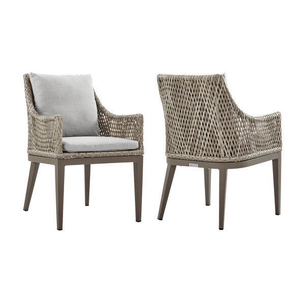 Grenada Gray Outdoor Dining Chair, Set of Two, image 1