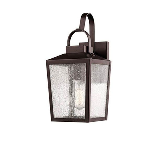 Elle Bronze Seven-Inch One-Light Outdoor Wall Sconce, image 1