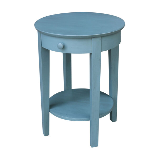 Phillips  Ocean blue 21-Inch  Accent Table with Drawer, image 1