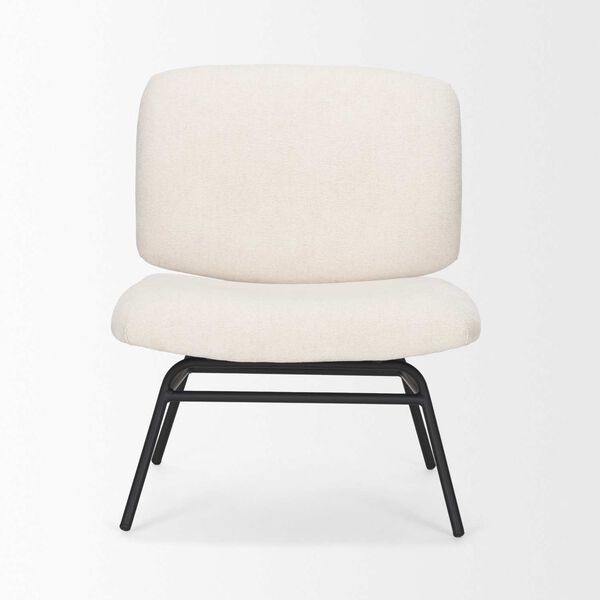 Nora Cream Fabric Accent Chair, image 2