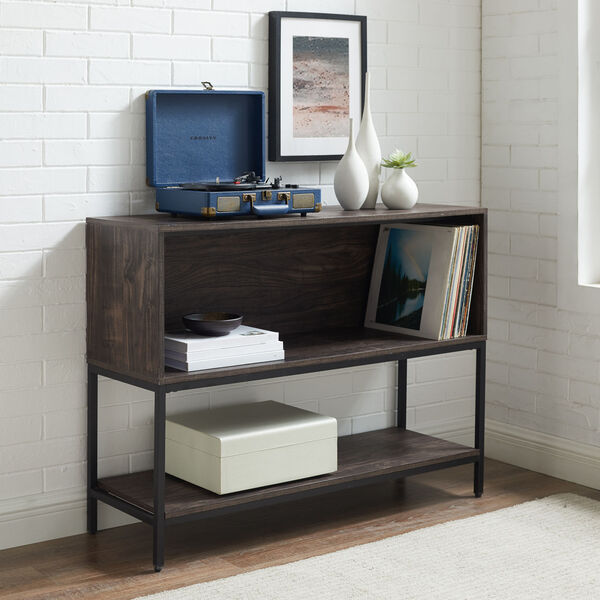 Jacobsen Brown and Ash Matte Black Record Storage Console, image 3