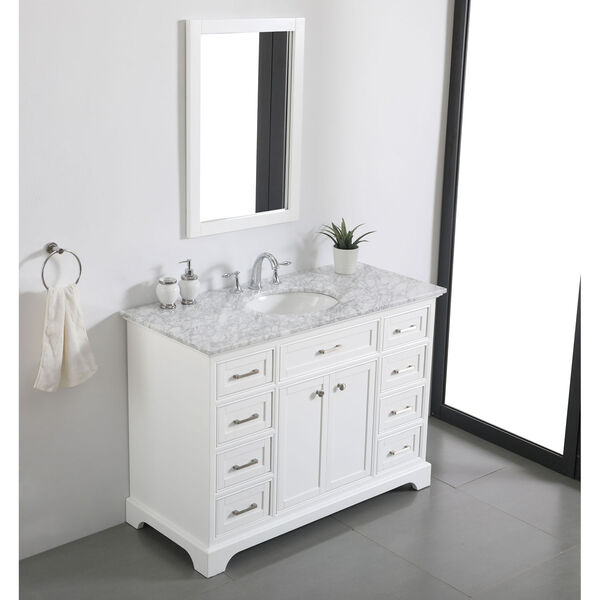 Americana White 48-Inch Vanity Sink Set, image 4