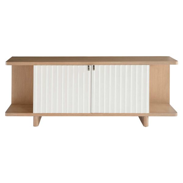 Modulum White and Natural Sideboard, image 1