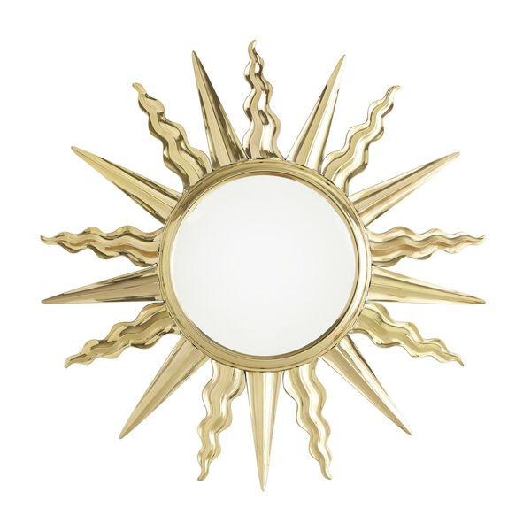 Soleil Brass Wall Mirror, image 3