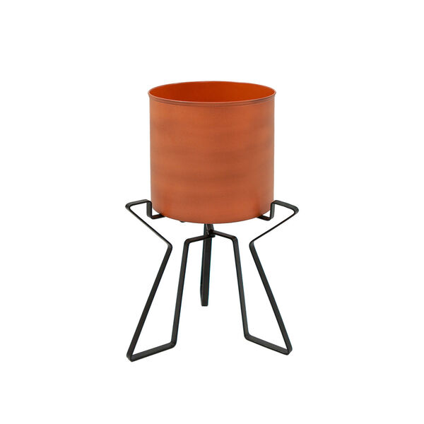 Florence Burnt Sienna Planter with Bowl, image 4