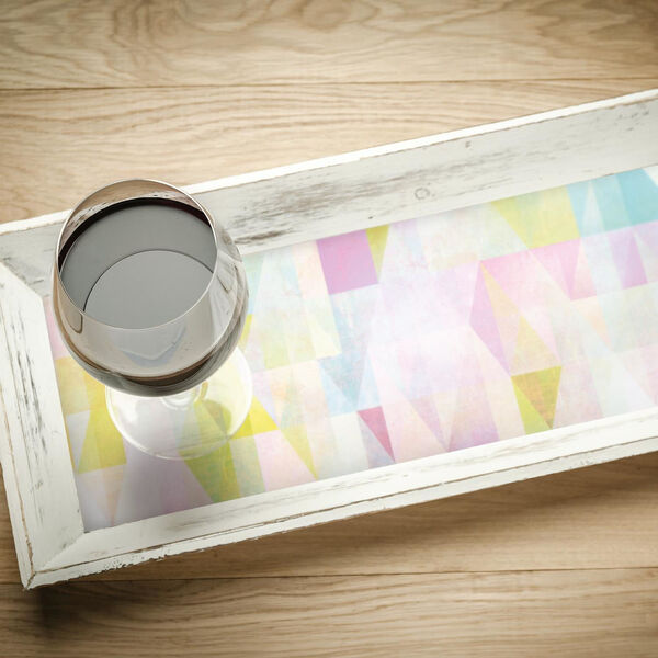 Pink and Blue Prismatic Geo Peel and Stick Wallpaper-SAMPLE SWATCH ONLY, image 4