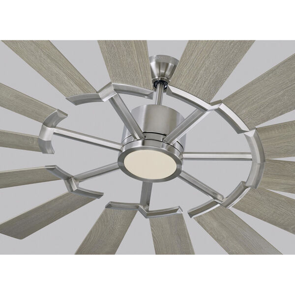 Prairie Brushed Steel 72-Inch Energy Star LED Ceiling Fan, image 6